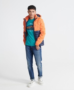 Superdry Military Férfi Pólók Világos Kék | TLGZF9386